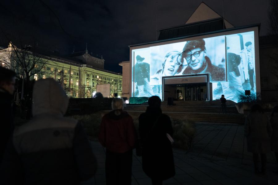 Ilustrační obrázek_Vasulka Live Archive_Videomapping